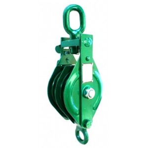 Pulley - Green Double Snatch Block | Pulley Blocks & Sheaves | Rated Pulleys