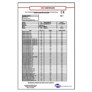SLR Titan AMG G80-G100 Components | Product Certificates
