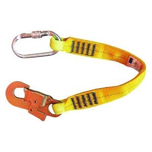 QSI Short Web Connector c/w Hk & Karabiner | Height Safety Equipment