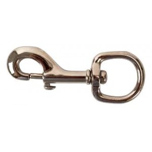 Eye Snap Dog Clip - Nickle Plated | Karabiners, Dog Snaps, Quick & Split Links