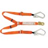 2.0m Twin Adjustable Lanyard c/w Scaffold Hks