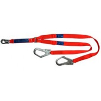 Twin Lanyard - Spanset 1.8m c/w Scaff Hks | Height Safety Equipment