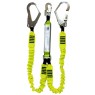 QSI Elastic Twin Lanyard c/w Scaff Hks